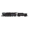 Class T1a 2-8-4 Berkshire Square Tender - Sound, DCC and Smoke - Paragon4(TM -- Southern Pacific 3501 (black, graphite, Large Le