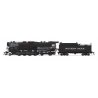 Class T1a 2-8-4 Berkshire Square Tender - Sound, DCC and Smoke - Paragon4(TM -- Southern Pacific 3501 (black, graphite, Large Le