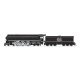 Class I-5 4-6-4 - Sstandard DC - Stealth Brass Hybrid -- New Haven 1403 (black, silver, Large Script Lettering), HO, Broadway Li