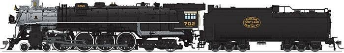 Class E-1 4-8-4 w/Sound, DCC & Smoke - Paragon3 Hybrid -- Spokane, Portland & Seattle 702 (black), HO, Broadway Limited Imports 