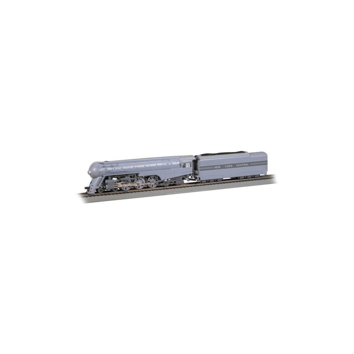 Streamlined 4-6-4 Hudson - WOWSound(R) and DCC -- New York Central 5448 (Boxpok Drivers, 2-Tone Gray), HO, Bachmann Industries 5