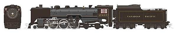 Class H1a 4-6-4 Hudson - Sound and DCC -- Canadian Pacific 2800 (As Built, maroon, gray black), HO, Rapido Trains Inc 601504