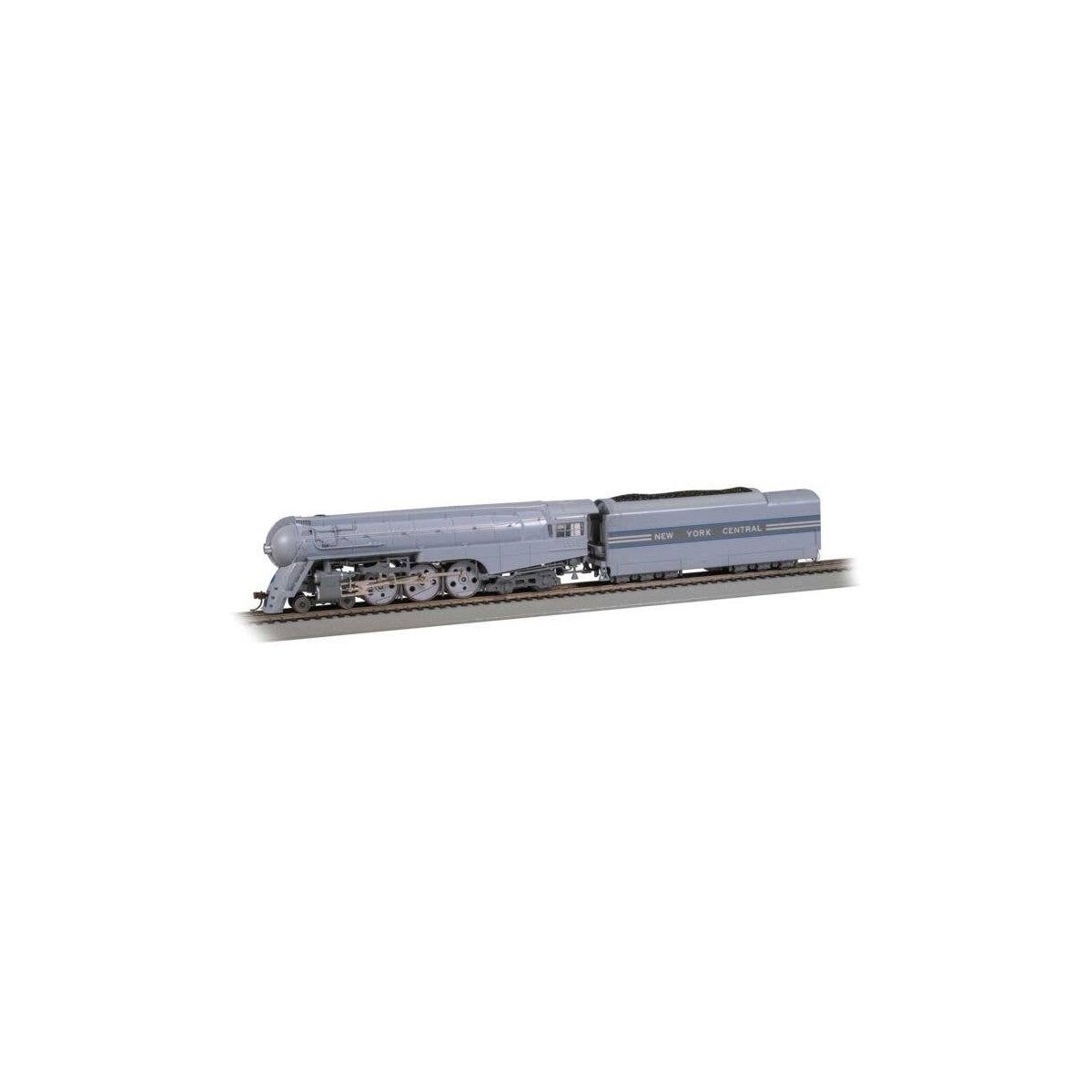 Streamlined 4-6-4 Hudson - WOWSound(R) and DCC -- New York Central 5450 (Scullin Drivers, 2-Tone Gray), HO, Bachmann Industries 