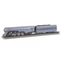 Streamlined 4-6-4 Hudson - WOWSound(R) and DCC -- New York Central 5450 (Scullin Drivers, 2-Tone Gray), HO, Bachmann Industries 