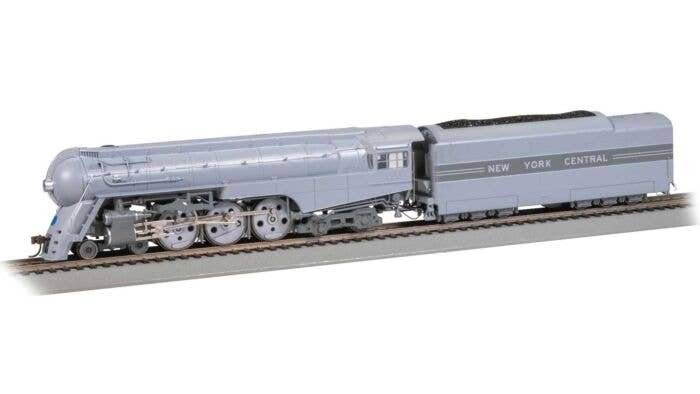 Streamlined 4-6-4 Hudson - WOWSound(R) and DCC -- New York Central 5452 (Scullin Drivers, 2-Tone Gray), HO, Bachmann Industries 