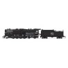 Class T1a 2-8-4 Berkshire with 4-Axle Tender - Standard DC - Stealth -- Boston & Maine 4007 (black, graphite), HO, Broadway Limi