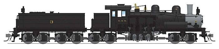 Class D 4-Truck Shay - Sound and DCC - Paragon4(TM) -- Chesapeake & Ohio 8 (In-Service, black, graphite), HO, Broadway Limited I
