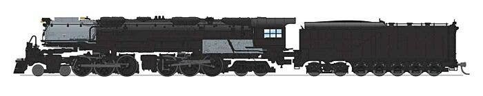 4-6-6-4 Challenger Late Version - Sound, DCC and Smoke - Paragon4(TM) -- Painted, Unlettered (Coal Tender, black, graphite), N, 