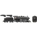 Class D10k 4-6-0 with Front Headlight - LokSound and DCC -- Painted, Unlettered (black), HO, Rapido Trains Inc 602514