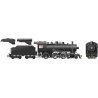 Class D10k 4-6-0 with Front Headlight - LokSound and DCC -- Painted, Unlettered (black), HO, Rapido Trains Inc 602514