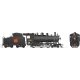 Class H-6-g 4-6-0 with Wood Cab - LokSound and DCC -- Canadian National 1381 (black, red, Tilted Wafer Logo), HO, Rapido Trains 
