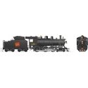 Class H-6-g 4-6-0 with Wood Cab - LokSound and DCC -- Canadian National 1381 (black, red, Tilted Wafer Logo), HO, Rapido Trains 