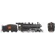 Class H-6-g 4-6-0 with Steel Cab - LokSound and DCC -- Canadian National 1391 (black, red, Tilted Wafer Logo), HO, Rapido Trains