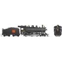 Class H-6-g 4-6-0 with Steel Cab - LokSound and DCC -- Canadian National 1532 (black, red, Straight Wafer Logo), HO, Rapido Trai