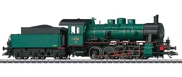 Class 81 0-8-0 - 3-Rail - Sound and Digital -- Belgian State Railways SNCB 81.340 (Era III 1950s, green, black, red), HO, Markli