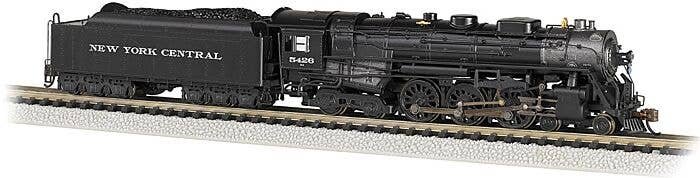 4-6-4 Hudson - Sound and DCC -- New York Central 5426 (As-Delivered black, graphite Roman Lettering), N, Bachmann Industries 536