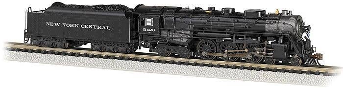 4-6-4 Hudson - Sound and DCC -- New York Central 5420 (As-Delivered black, Graphite Roman Lettering), N, Bachmann Industries 536