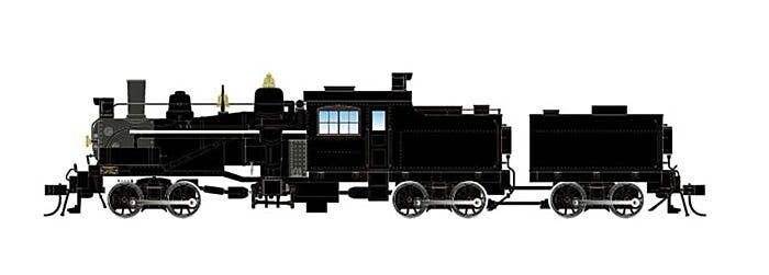 3-Truck Heisler - ESU LokSound 5 and DCC -- St. Regis Paper 92 (black, graphite), HO, Rivarossi HR2948S