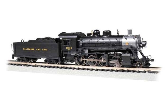 Baldwin 2-8-0 Consolidation - Standard DC -- Baltimore & Ohio 2810 (black, graphite), N, Bachmann Industries 54151