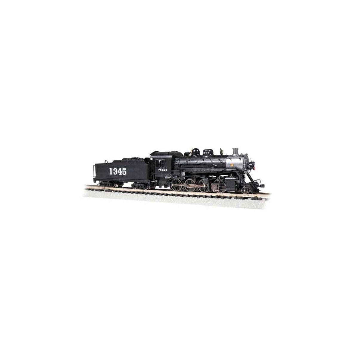 Baldwin 2-8-0 Consolidation - Standard DC -- St. Louis-San Francisco 1354 (black, graphite), N, Bachmann Industries 54153