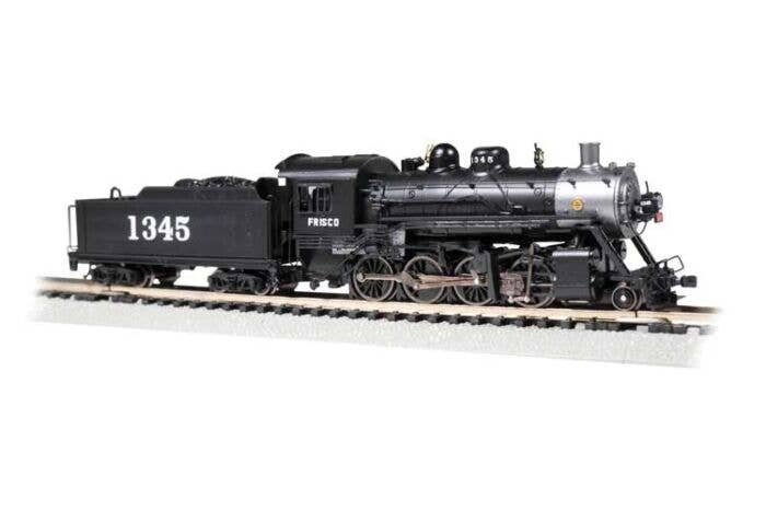 Baldwin 2-8-0 Consolidation - Standard DC -- St. Louis-San Francisco 1354 (black, graphite), N, Bachmann Industries 54153
