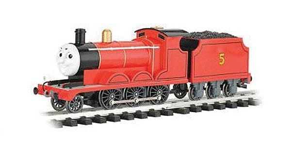 James the Red Engine w/Moving Eyes - Thomas & Friends(TM) -- 5 (red), G, Bachmann Industries 91403
