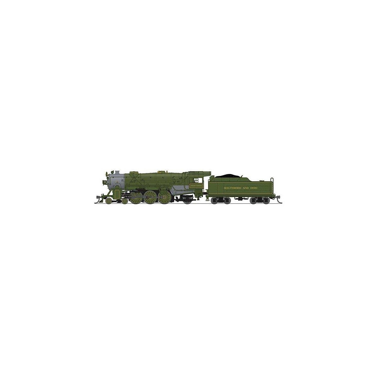USRA 4-6-2 Heavy Pacific - Sound and DCC - Paragon4(TM) -- Baltimore & Ohio 5300 George Washington (green, graphite), N, Broadwa