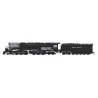 4-6-6-4 Challenger Late Version - Standard DC - Stealth -- Union Pacific 3942 (Coal Tender, black, graphite), N, Broadway Limite