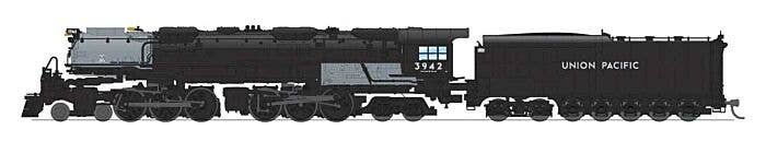4-6-6-4 Challenger Late Version - Standard DC - Stealth -- Union Pacific 3942 (Coal Tender, black, graphite), N, Broadway Limite