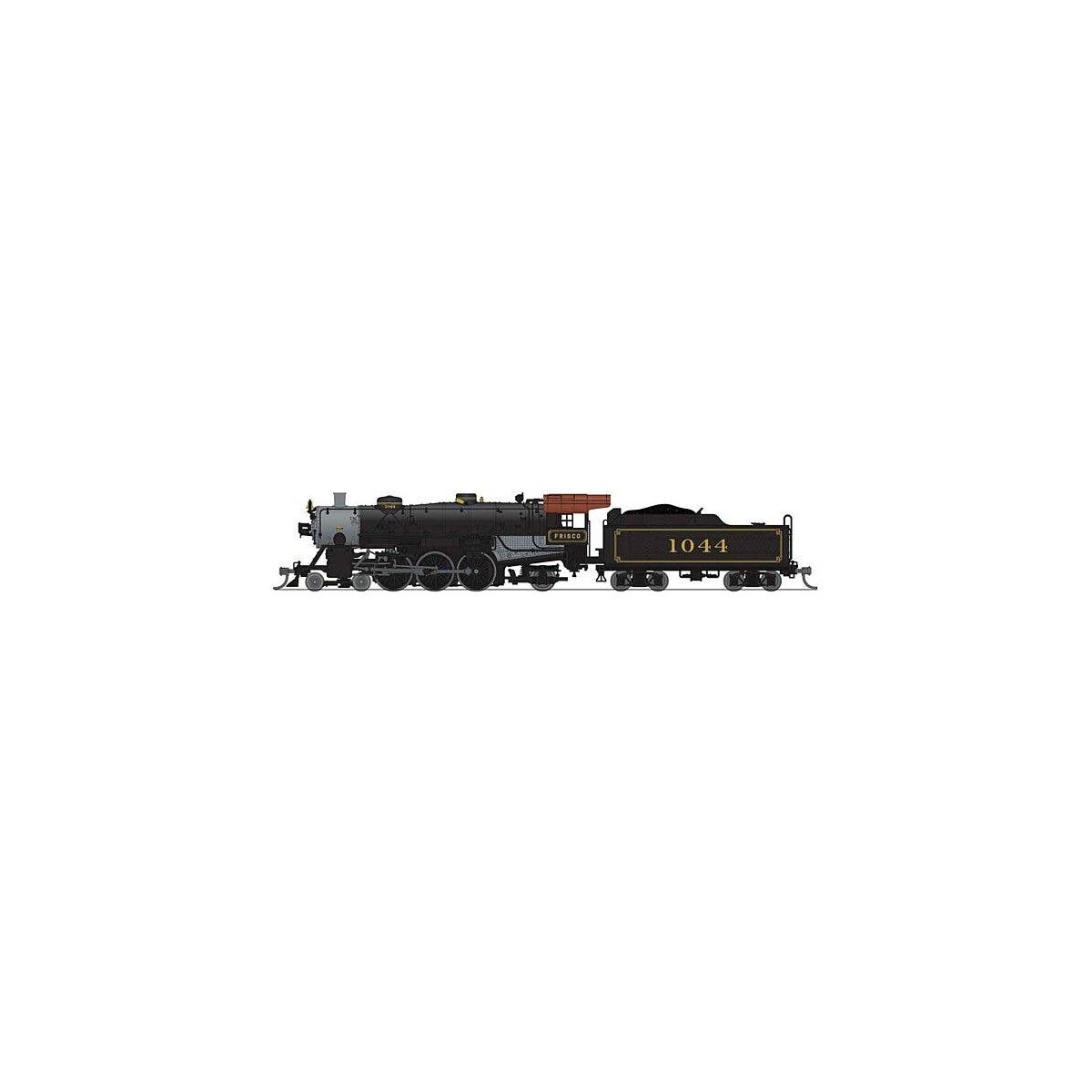 USRA 4-6-2 Light Pacific - Sound and DCC - Paragon4(TM) -- St. Louis-San Francisco 1044 (black, graphite, Tuscan), N, Broadway L
