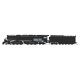 4-6-6-4 Challenger Late Version - Standard DC - Stealth -- Painted, Unlettered (Oil Tender, Smoke Deflectors, black, graphite), 