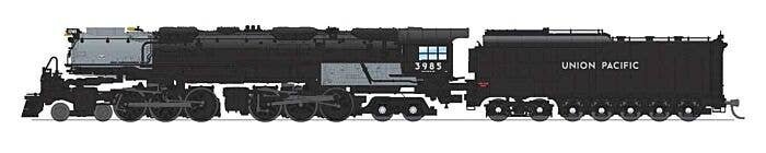 4-6-6-4 Challenger Late Version - Standard DC - Stealth -- Union Pacific 3985 (Oil Tender, Excursion Scheme, black, graphite), N