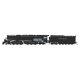 4-6-6-4 Challenger Late Version - Standard DC - Stealth -- Union Pacific 3711 (Oil Tender, Smoke Deflectors, black, graphite), N