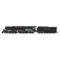 4-6-6-4 Challenger Late Version - Standard DC - Stealth -- Union Pacific 3711 (Oil Tender, Smoke Deflectors, black, graphite), N