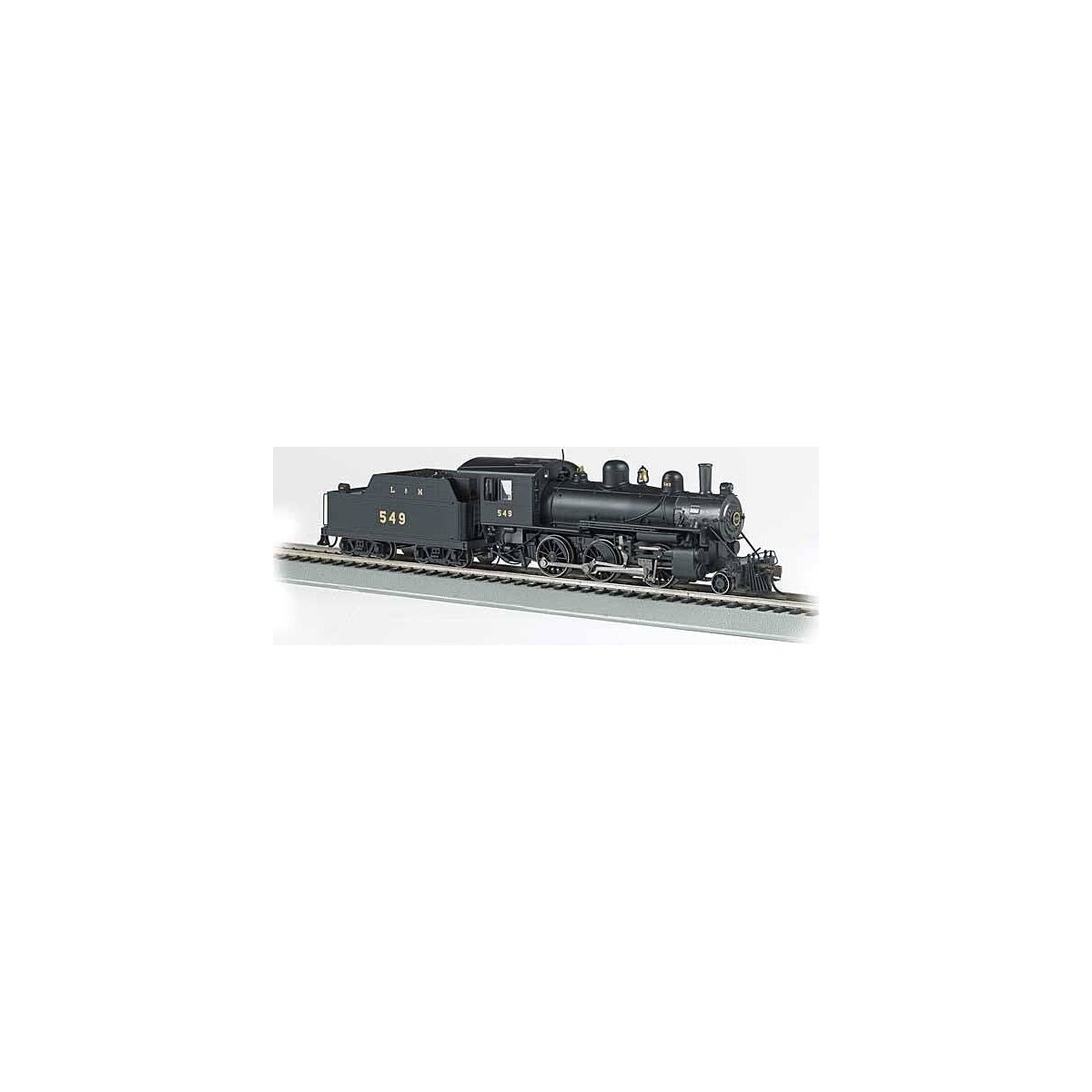 Alco 2-6-0 - Sound and DCC - Sound Value -- Louisville & Nashville 549 (black, graphite), HO, Bachmann Industries 57814
