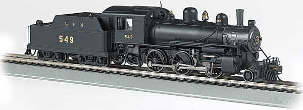 Alco 2-6-0 - Sound and DCC - Sound Value -- Louisville & Nashville 549 (black, graphite), HO, Bachmann Industries 57814