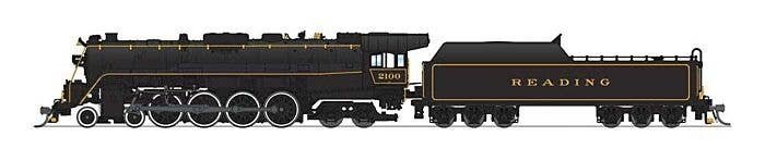 RDG Class T-1 4-8-4 - Sound and DCC - Paragon4(TM) -- Reading 2102 (Iron Horse Rambles Excursion, black), N, Broadway Limited Im