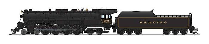 RDG Class T-1 4-8-4 - Standard DC - Stealth -- Reading 2108 (In-Service, black), N, Broadway Limited Imports 8241