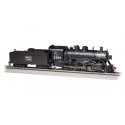 2-8-0 Consolidation - Sound and DCC -- Boston & Maine 2394 (black, graphite, Rectangle Logo), HO, Bachmann Industries 57907