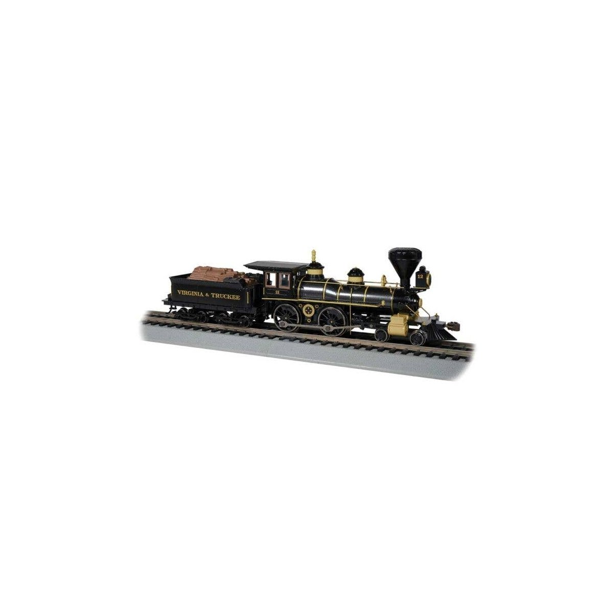 4-4-0 - Sound and DCC -- Virginia & Truckee (gray, black), HO, Bachmann Industries 52709
