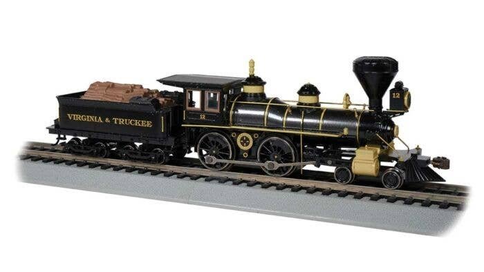 4-4-0 - Sound and DCC -- Virginia & Truckee (gray, black), HO, Bachmann Industries 52709