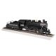 USRA 0-6-0 with Slope-Back Tender - Standard DC with Smoke -- Atlantic Coast Line 1156 (black, graphite), HO, Bachmann Industrie