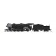 USRA 4-6-2 Heavy Pacific - Standard DC - Stealth -- Painted, Unlettered (black, graphite), N, Broadway Limited Imports 8068