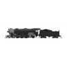 USRA 4-6-2 Heavy Pacific - Standard DC - Stealth -- Painted, Unlettered (black, graphite), N, Broadway Limited Imports 8068