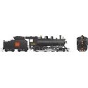 Class H-6-g 4-6-0 with Wood Cab - LokSound and DCC -- Canadian National 1383 (black, red, Straight Wafer Logo), HO, Rapido Train
