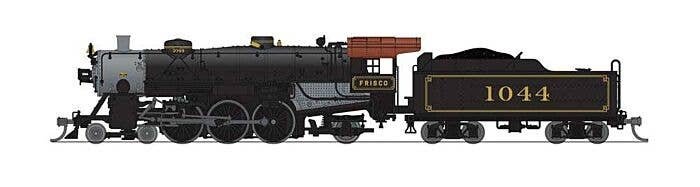 USRA 4-6-2 Light Pacific - Standard DC - Stealth -- St. Louis-San Francisco 1044 (black, graphite, Tuscan), N, Broadway Limited 