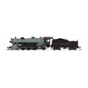 USRA 4-6-2 Light Pacific - Standard DC - Stealth -- Texas & Pacific 708 (gray, black, graphite), N, Broadway Limited Imports 807