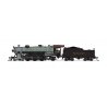 USRA 4-6-2 Light Pacific - Standard DC - Stealth -- Texas & Pacific 708 (gray, black, graphite), N, Broadway Limited Imports 807
