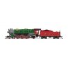 USRA 4-6-2 Heavy Pacific - Standard DC - Stealth -- Merry Christmas (green, red, graphite), N, Broadway Limited Imports 8067