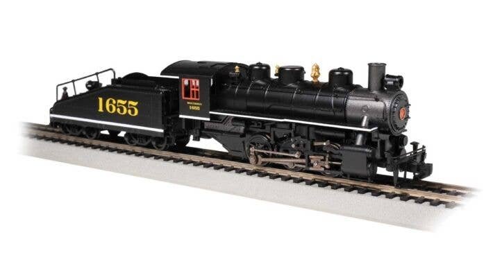 USRA 0-6-0 with Slope-Back Tender - DCC with Smoke -- Southern Railway 1655 (black, graphite), HO, Bachmann Industries 51614